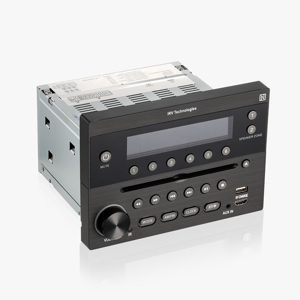 iRV31 AM/FM/CD/DVD Rv Radio Stereo 2 Zones Wallmount Receiver