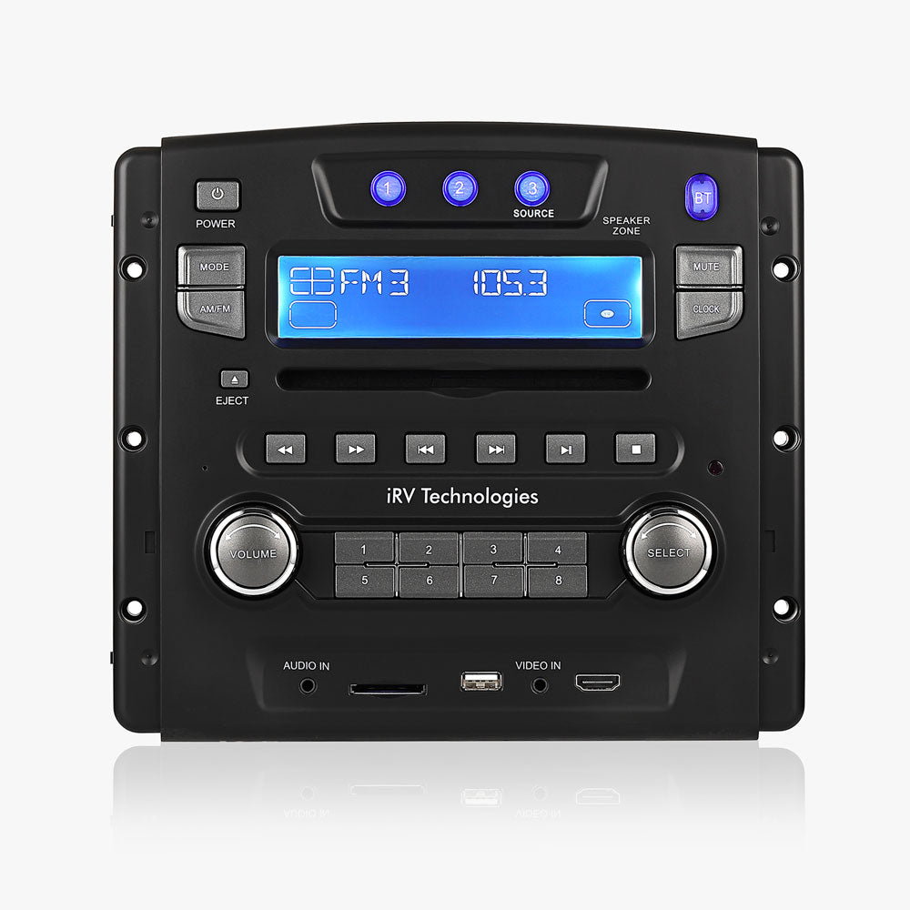 iRV33/iRV34, 3 Zones Wall Mount RV Radio Stereo