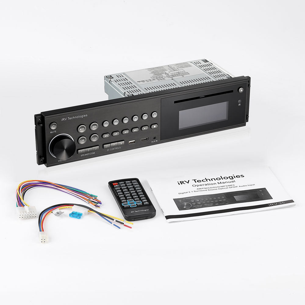 iRV35 Car Stereo with Bluetooth,  Independent Zone 3 RV Stereo