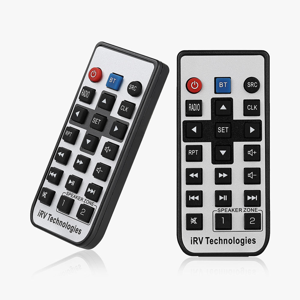 iRV36 Car Stereo with Bluetooth, Wireless RV Radio, 2 Zones Wall Mount Car Audio Receiver