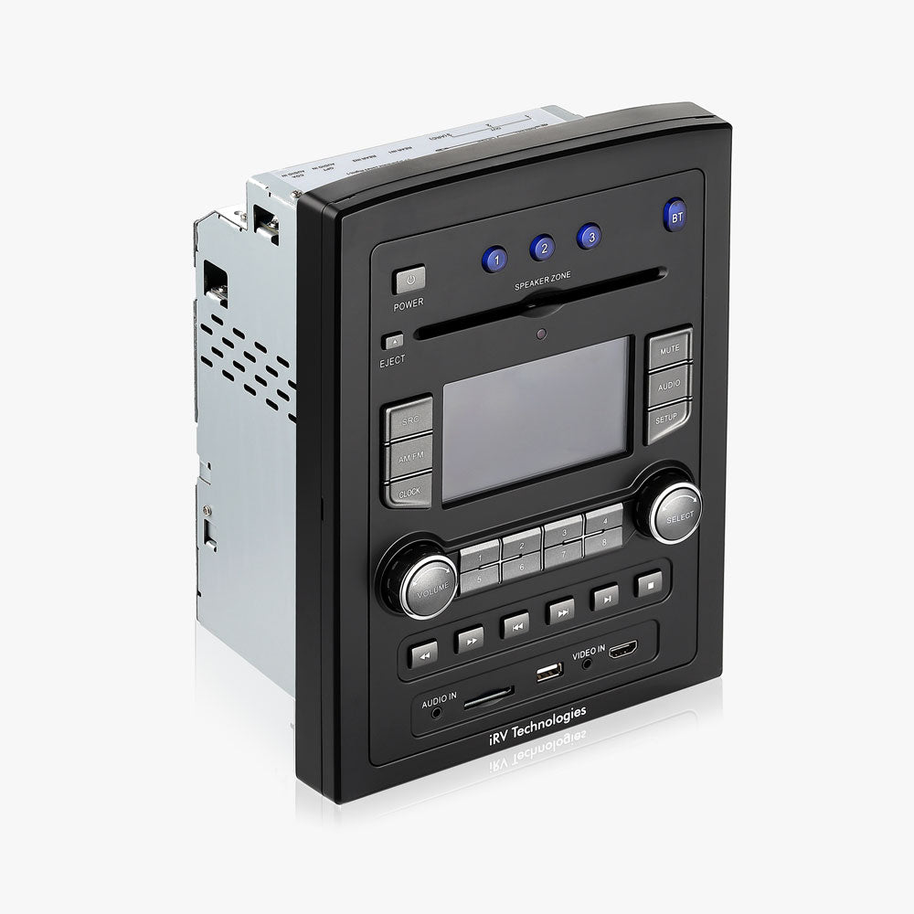 iRV66 Surround Sound, 3 Zones Wall Mount RV Radio Stereo with Wire Adaptor Concertone