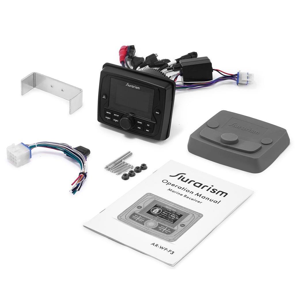 2.7'' Color Display Marine Stereo with SiriusXM-Ready AM/FM/Weather Band Marine Stereo