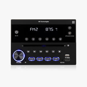 iRV31 AM/FM/CD/DVD Rv Radio Stereo 2 Zones Wallmount Receiver
