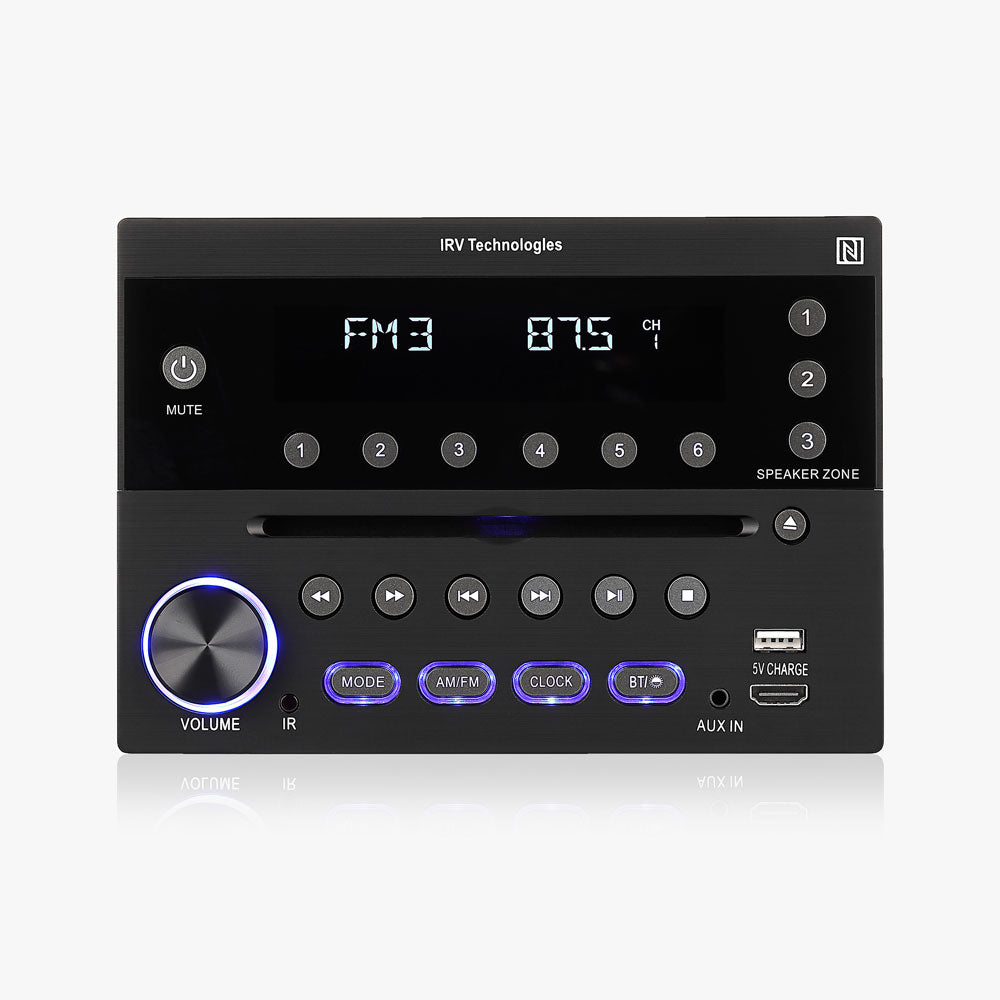 iRV32v2 3 Zones Wall Mount RV Radio Stereo w/ APP Control