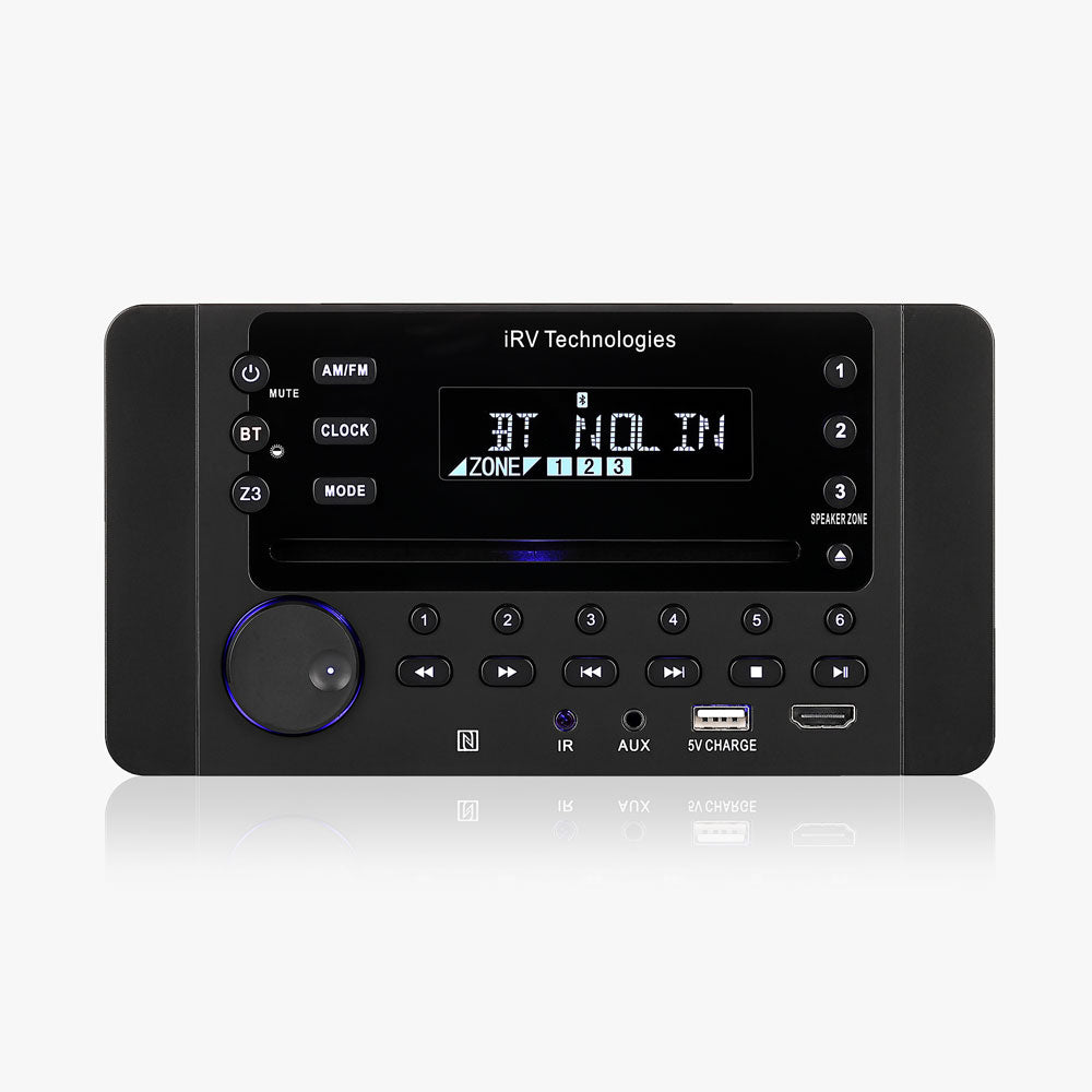 iRV63 Car Stereo with Bluetooth, Independent Zone 3 Wireless Car Audio Receiver