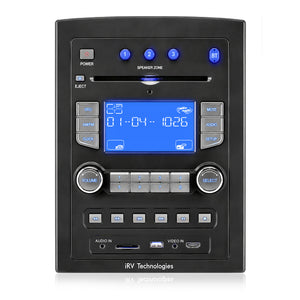 iRV66 RV Radio Stereo, 3-Zone, HDMI ARC, Bluetooth, DVD/CD Player & 5.1 Surround Sound